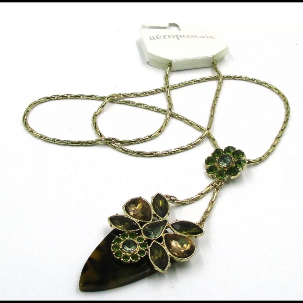 AEROPOSTALE~ Leopard Gem Necklace